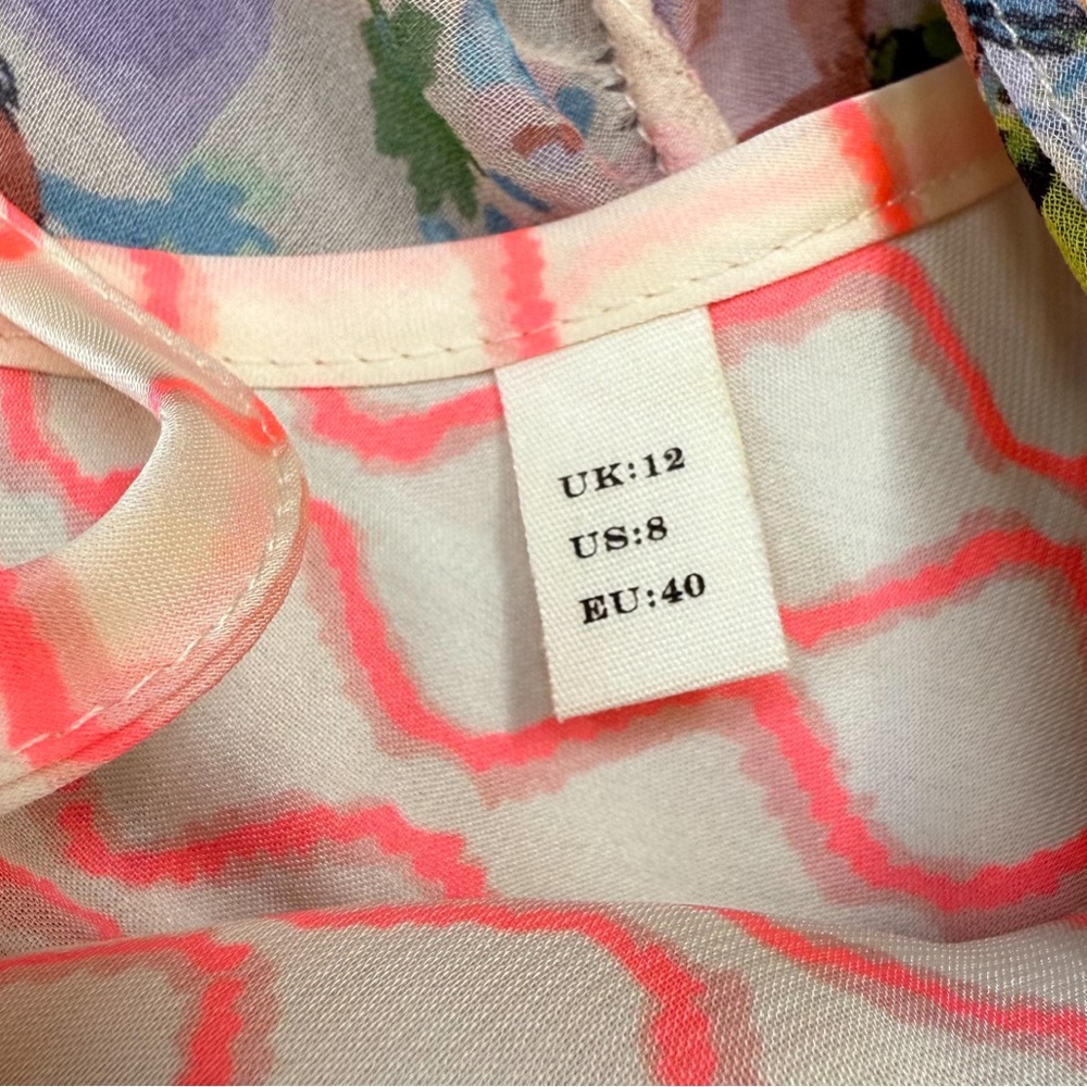 ANTHROPOLOGIE Meadow Rue Floral Sleeveless Dress, 8. - Picture 6 of 8